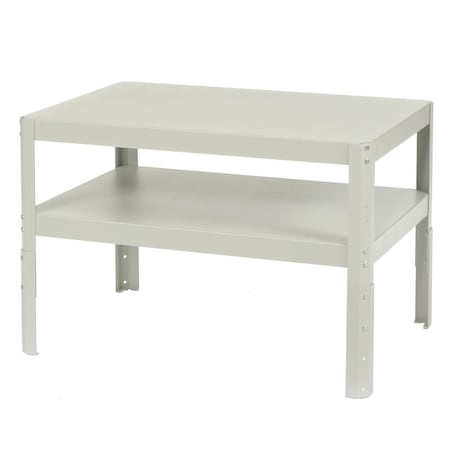 Global Industrial Adjustable Height Shop Stand, 16 Gauge Steel, 36W X 24D 254844